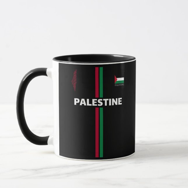 Taza Fútbol de Palestina Libre - equipo de mapas de la  (Izquierda)