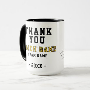 Taza Fútbol Deporte Foto Gracias Entrenador 