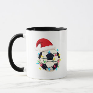 Taza Fútbol envuelto en Navidades enciende jugador de f