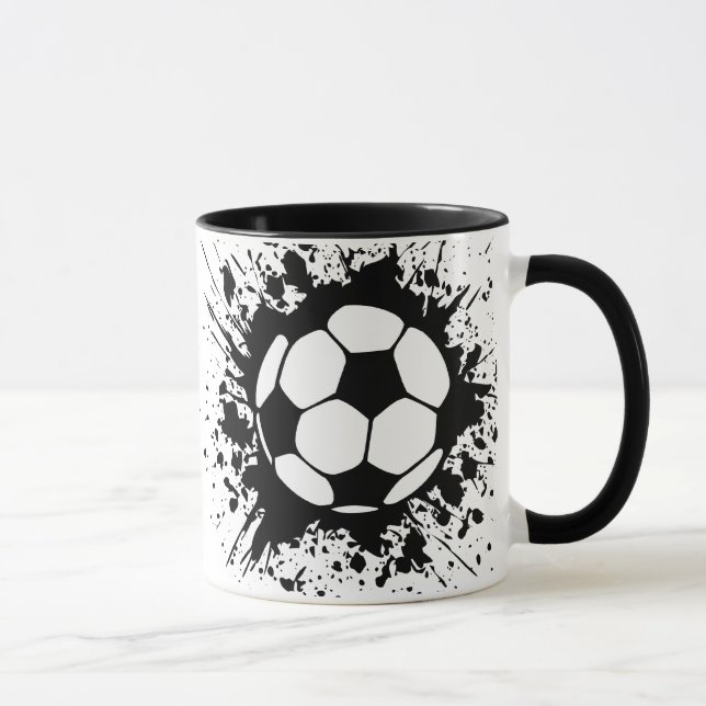 Taza fútbol mancha. (Derecha)