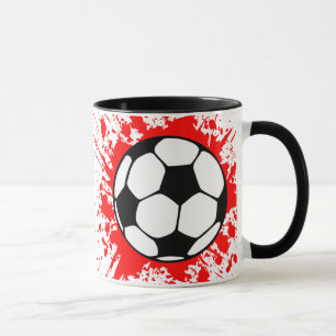 Taza fútbol mancha.
