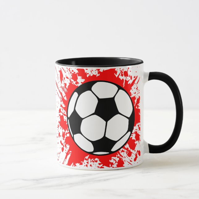 Taza fútbol mancha. (Derecha)