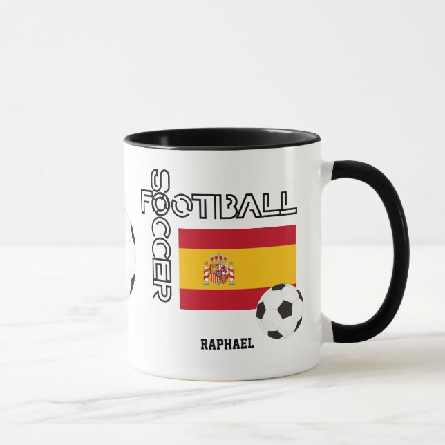 Taza Fútbol personalizado de España (Derecha)