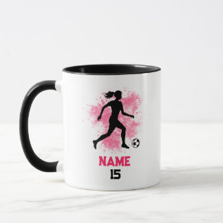 Taza Futbolista Femenino Personalizado