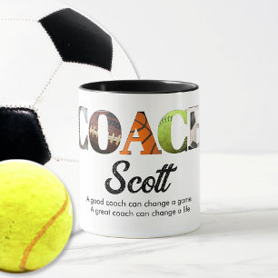 Taza Futbolistas del Coach personalizado