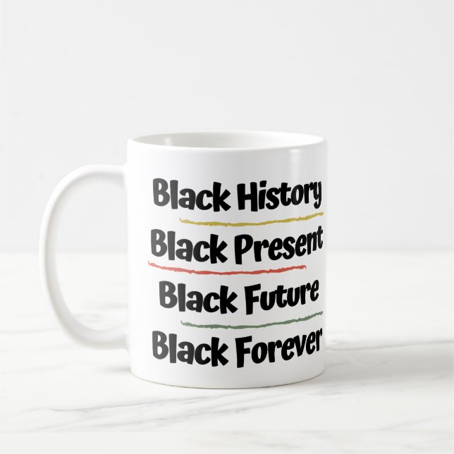 Taza futura negra negra de la historia… (Izquierda)