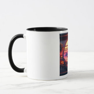 Taza futurista de diseñador South Coast Live Radio