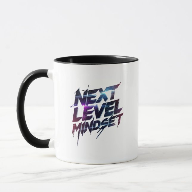 Taza Futuristic Glitch Typography for Success (Izquierda)