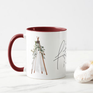 Taza Futuro bohemio Sr. teepee contemporáneo botánico