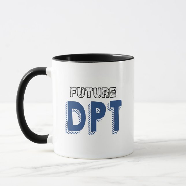 Taza Futuro DPT - Funny Médica de Terapia Física (Izquierda)