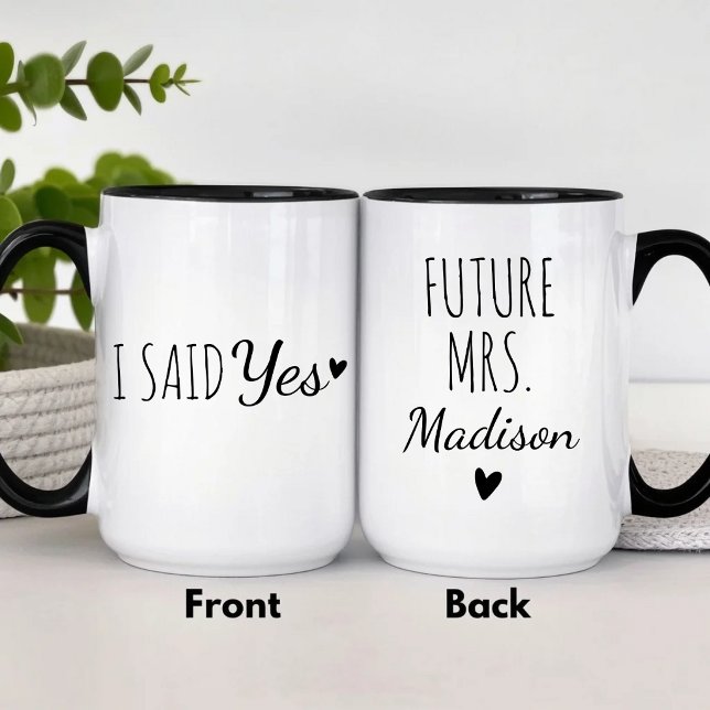 Taza Futuro Sra Personalizado Compromiso (Subido por el creador)