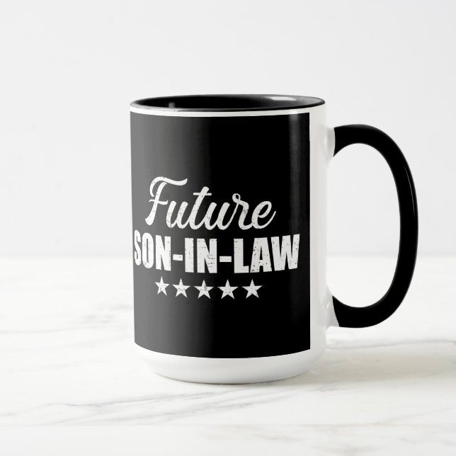 Taza Futuro yerno para boda y compromiso (Derecha)