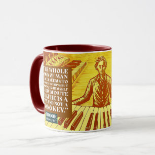 Taza Fyodor Dostoevsky cita a escritores rusos