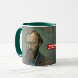 Taza Fyodor Dostoevsky cita a escritores rusos