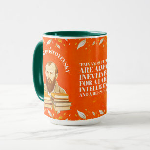 Taza Fyodor Dostoevsky, citar el crimen y el castigo