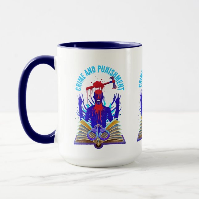 Taza Fyodor Dostoevsky, citar el crimen y el castigo (Izquierda)