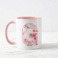 Taza G floral inicial | Nombre y características p