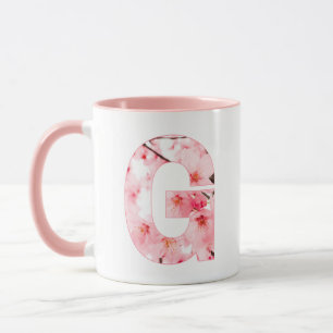 Taza G floral inicial Nombre y características p