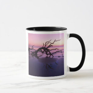 Taza GA Isla Jekyll, cementerio de árboles en la playa