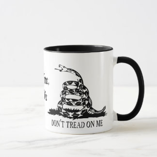 Taza Gadsden - no pise en mí, libre vivo ni muera