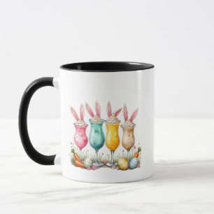 Taza Gafas de lata de pascua con orejas confitadas