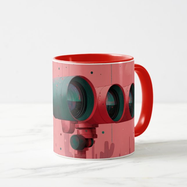 Taza Gafas de observación estilizadas, probablemente un (Anverso derecho)