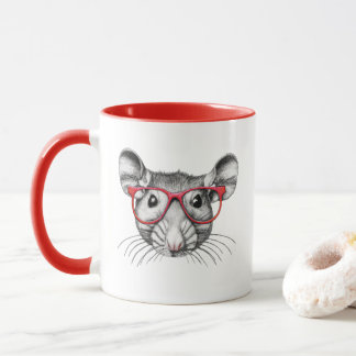 Taza Gafas de ratón, amantes del ratón