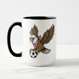Taza Gafas de sol águila de fútbol americano frescas Vi