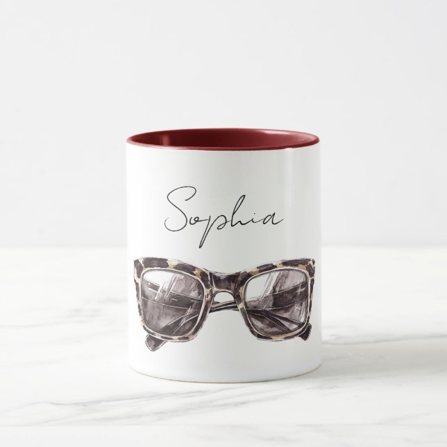 Taza Gafas de sol crema marrón (Centro)