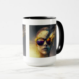Taza Gafas quemadas Mug Combo, 15 oz