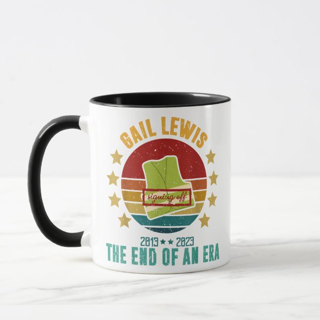 Taza Gail Lewis, Te Saludamos, El Fin De Una Era Signi (Izquierda)
