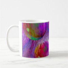 Taza Galaxia abstracta de la púrpura del verde del