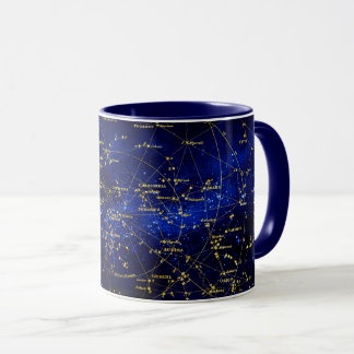 Taza Galaxia de Constelaciones Zodiacas