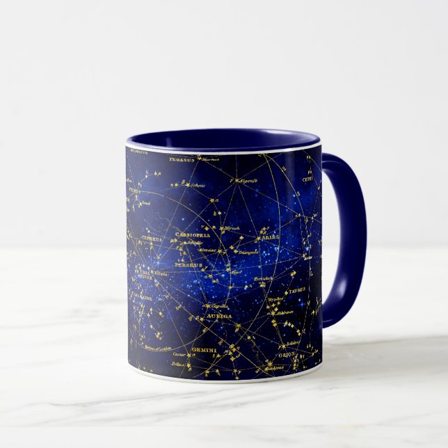 Taza Galaxia de Constelaciones Zodiacas (Anverso derecho)