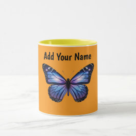 Taza Galaxia Personalizada Mariposa Nebulosa Cósmica Es
