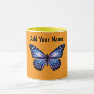 Taza Galaxia Personalizada Mariposa Nebulosa Cósmica Es