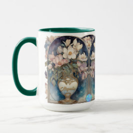 Taza Galaxia rosa Magnolias Personalizadas Lg Mug
