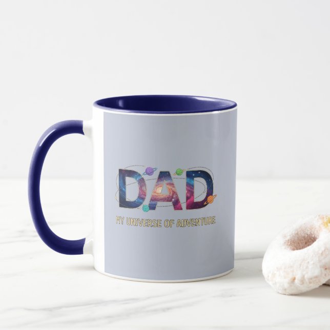 Taza Galaxy Dad Universe Adventure (Con donut)