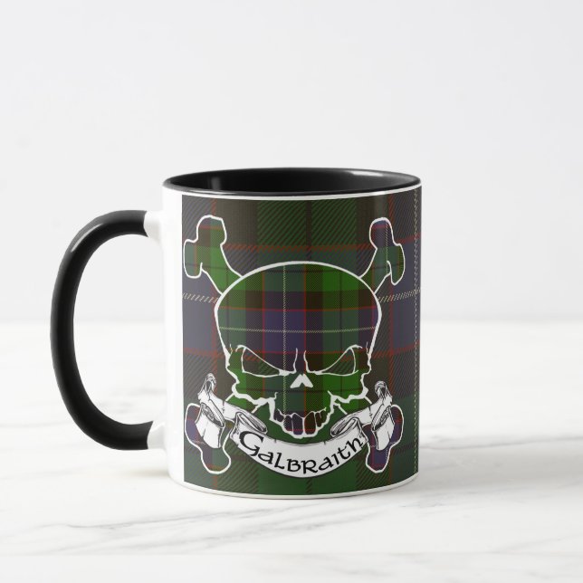 Taza Galbraith Tartan Skull Mug (Izquierda)