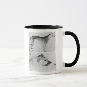 Taza Galgo y cabeza de un galgo