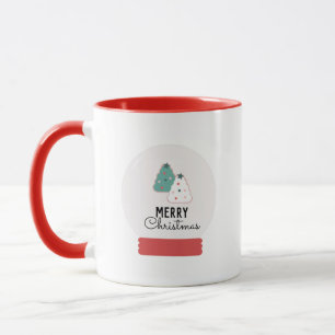 Taza Galleta de Bola de Nieve de Feliz Navidad