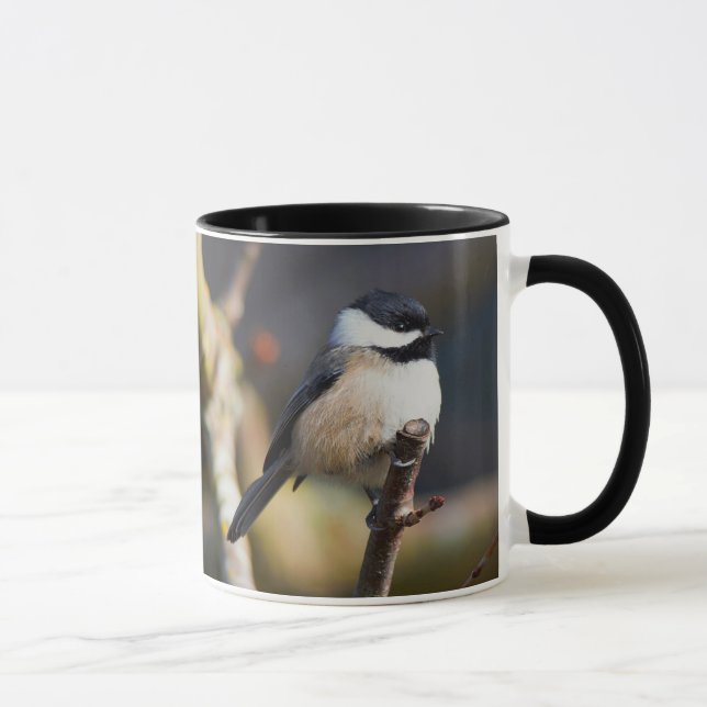 Taza Galleta de pollo con punta negra en la rama (Derecha)