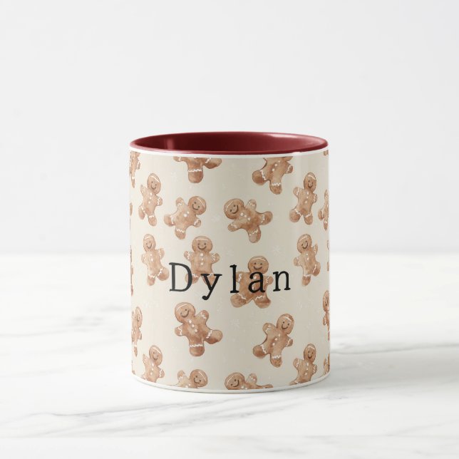 Taza Galletas de jengibre de Navidad acogedoras y cálid (Centro)