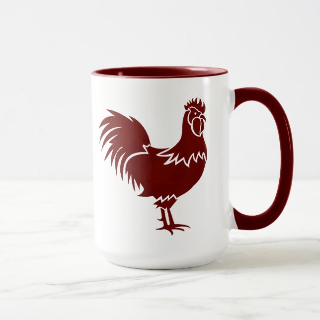Taza Gallo de campo fresco y rústico (Derecha)