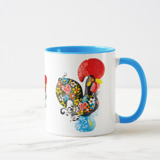 Taza Gallo famoso de Barcelos Nr 06 - edición floral