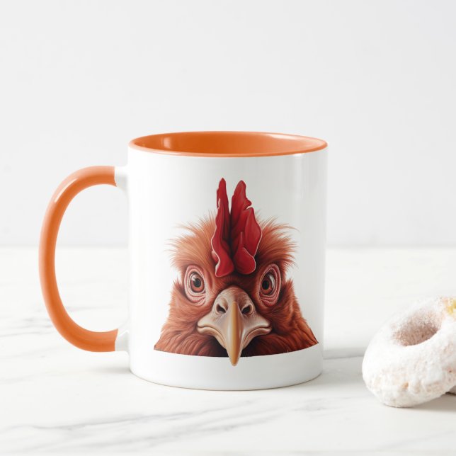 Taza Gallo fisgón (Con donut)