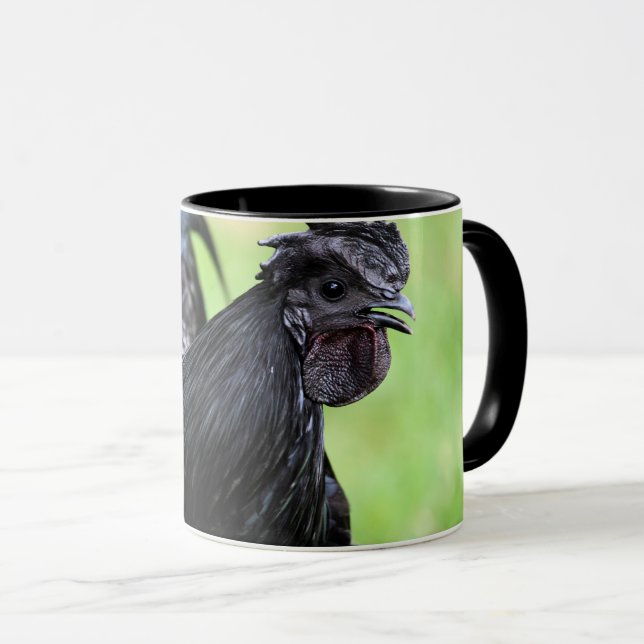 Taza Gallo negro de Ayam Cemani (Anverso derecho)