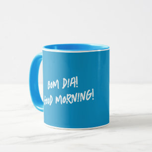 Taza Gallo portugués Bom dia - Buenos días cita