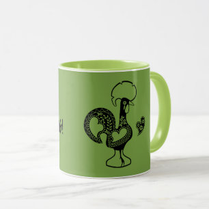 Taza Gallo portugués Bom dia - Buenos días cita