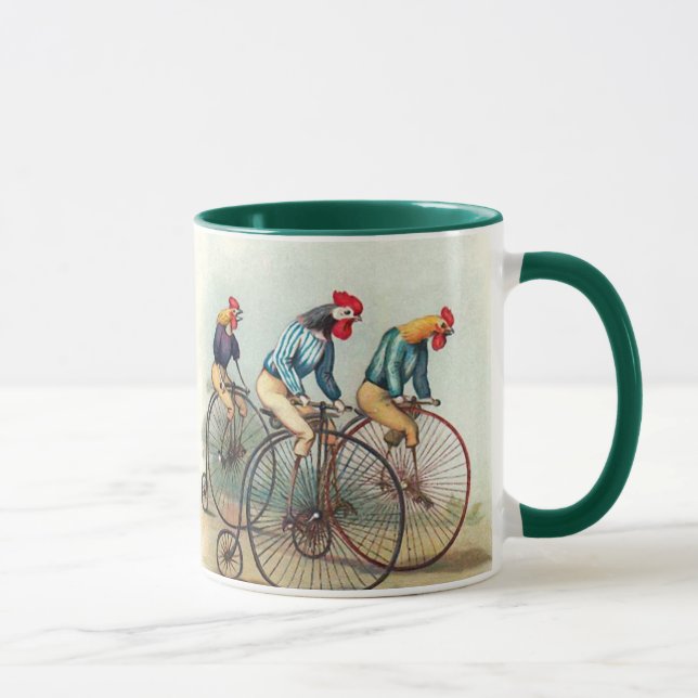 Taza Gallos del montar a caballo (Derecha)